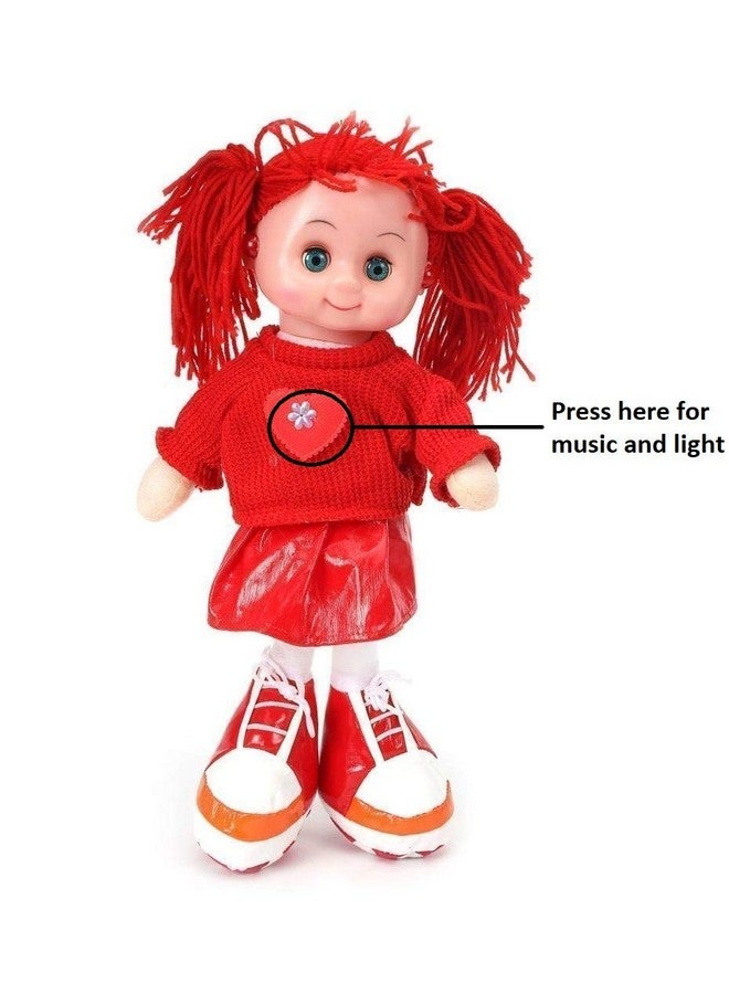 في جراسب لعبة دمية فيجراسب الجميلة الرقيقة المبتسمة للبنات مع أضواء وموسيقى - ناعمة ولطيفة - 36 سم - Image 2