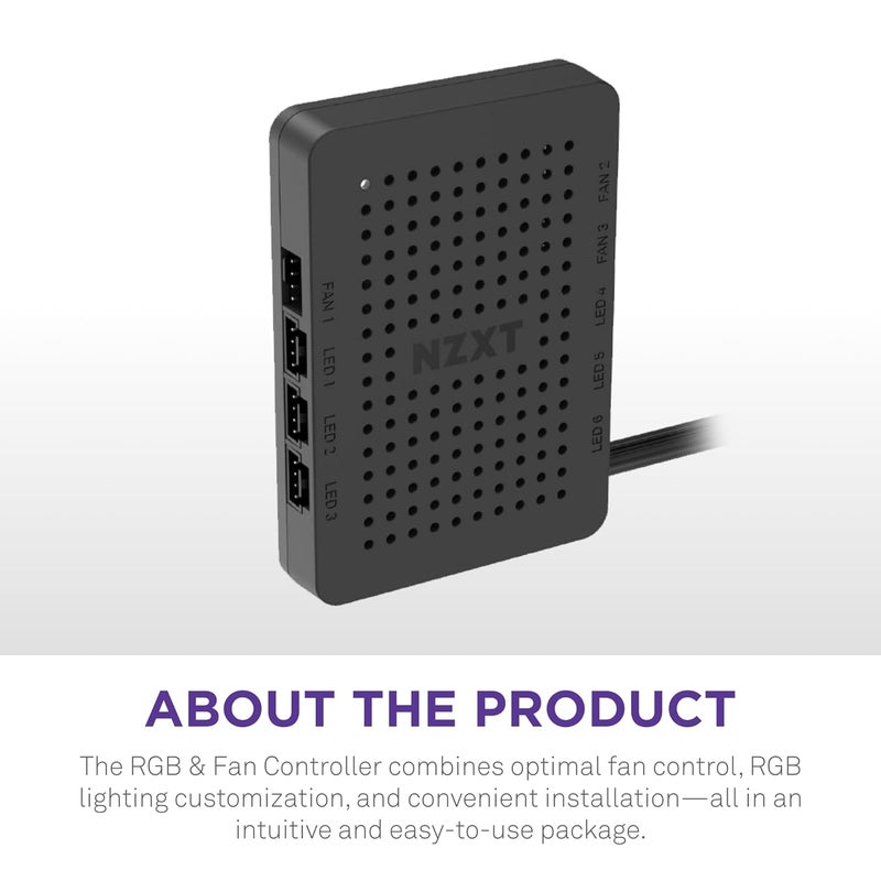 NZXT RGB Controller Black V2 Accessories - Image 5