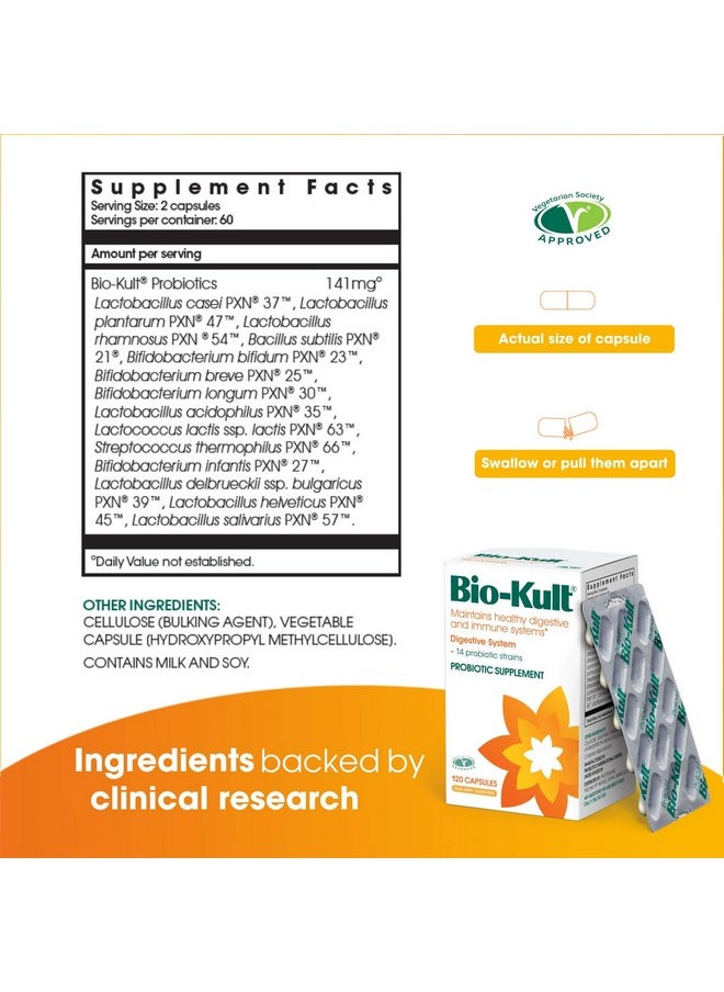 Bio-Kult 2 X PROTEXIN BIO-KULT ADVANCED PROBIOTIC FORMULA 120 TABLETS BIOKULT YEAST by Bio-Kult  - Image 4