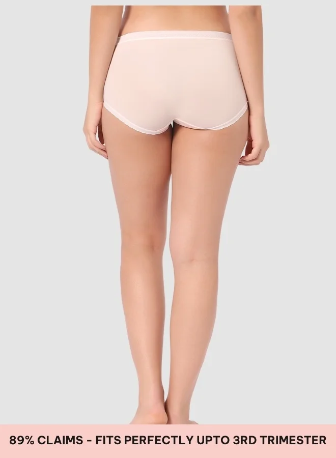 Intimate Queen Light Green, Light Pink, Blue Corn Bae Maternity Lacy Boy Shorts – Ultra-Soft, No Roll-Ups & Gusset Support, Full Coverage Comfort for Every Trimester (Pack Of 3)  | Best Price UAE