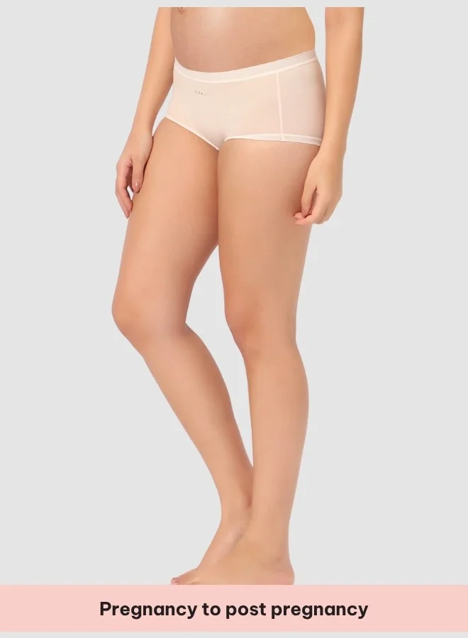 Intimate Queen Light Green, Light Pink, Blue Corn Bae Maternity Lacy Boy Shorts – Ultra-Soft, No Roll-Ups & Gusset Support, Full Coverage Comfort for Every Trimester (Pack Of 3)  | Best Price UAE