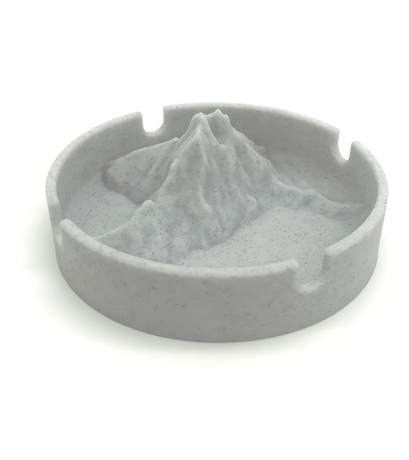 Minimalist Mountain Ashtray 1pc Industrial Cement Windproof for Home Office Decor - Image 5