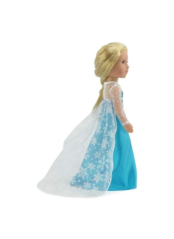 Emily Rose Emily Rose 14 Inch Doll Clothes Clothing Accessories | Princess Elsa and Anna-Inspired 14" Doll Dress Ball Gown Costume Gift Set Outfit Bundle | Fits Most 14"-14.5" Hard-Bodied Dolls  - Image 2