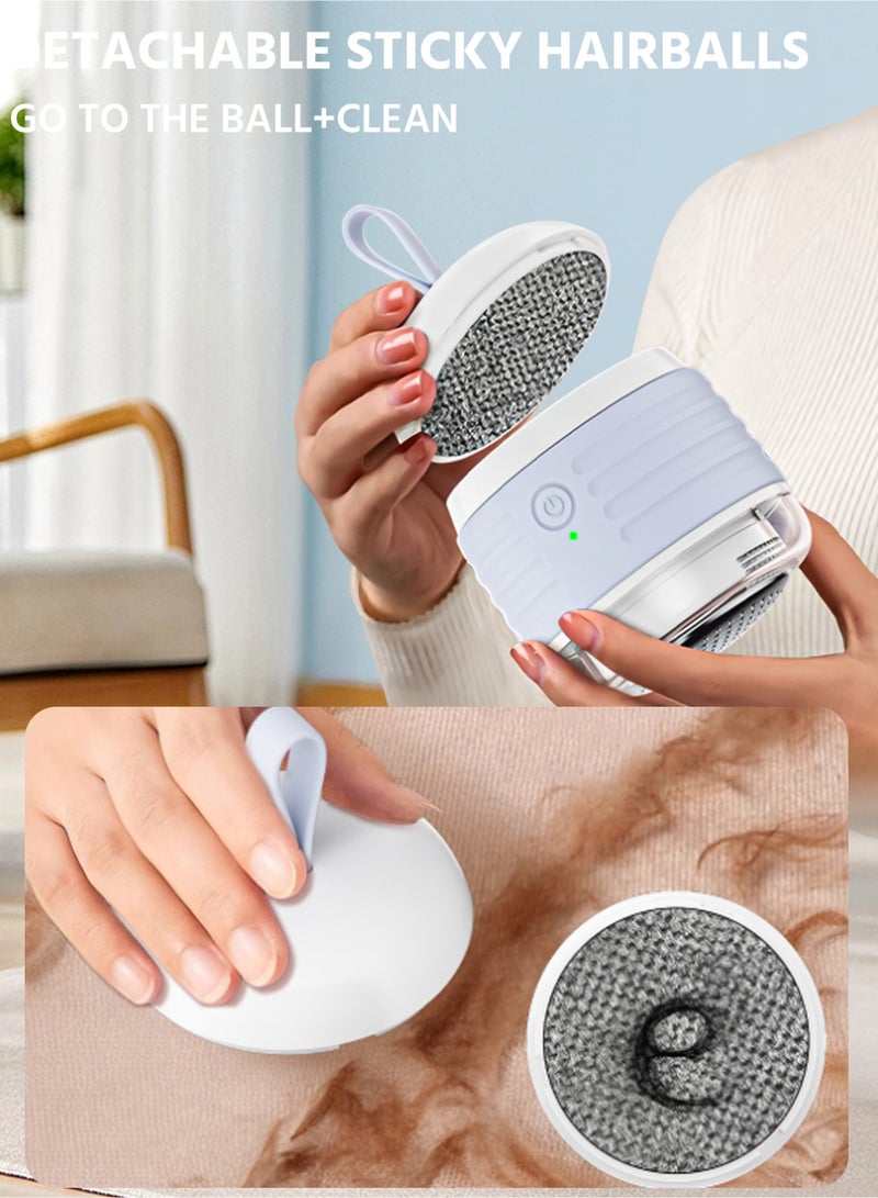 2-in-1 Portable Electric Lint Remover, Rechargeable Sweater Shaver, Electric Defuzzer Remove Fuzz, Pills from Clothes, Furniture, Sofa, Blanket  - Image 4