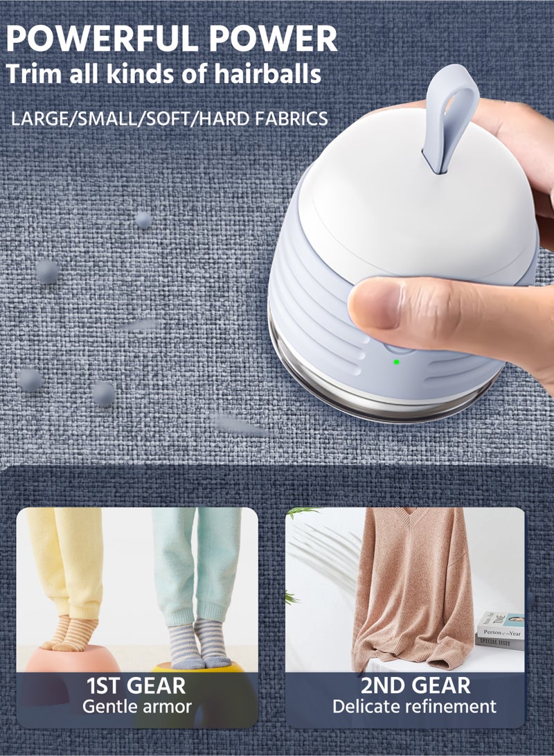 2-in-1 Portable Electric Lint Remover, Rechargeable Sweater Shaver, Electric Defuzzer Remove Fuzz, Pills from Clothes, Furniture, Sofa, Blanket  - Image 2