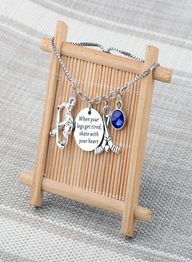 SEIRAA Ice Hockey Bracelet Ice Hockey Player Gifts Hockey Team Jewelry When Your Legs Get Tired Skate With Your Heart Hockey Lover Gifts (when your legs bracelet) - Image 4