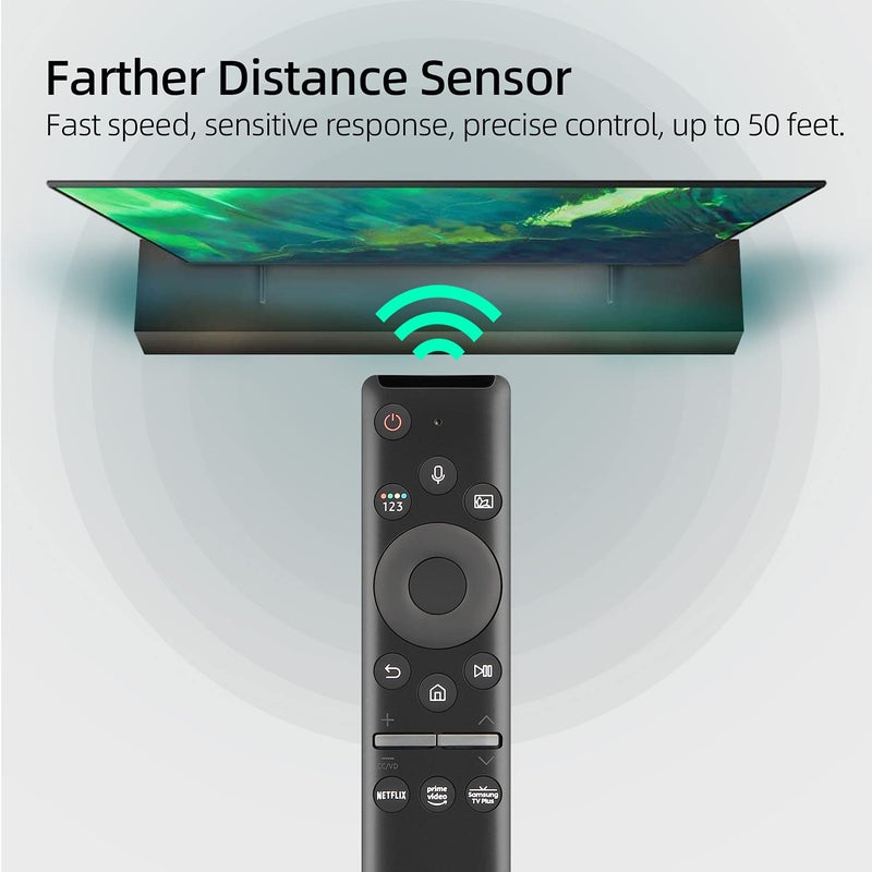NEURONMART Voice Remote Control Replacement for Samsung Smart TV Remote, for Samsung LED QLED 4K 8K Crystal UHD HDR Curved Smart TV with Netflix, Prime Video, Sam-Sung Plus Button (Version 3.0) - Image 5