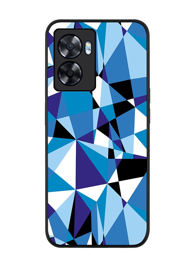 Stylizedd Rugged Black edge case for Oppo A77 5G / Oppo A57 5G, Slim fit Soft Case Flexible Cover - Crystal Prism - Image 1