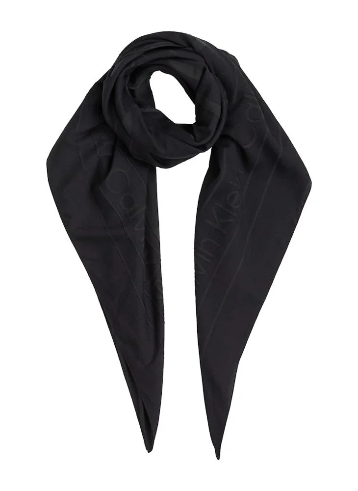 كالفن كلاين Burnout Monogram Scarf