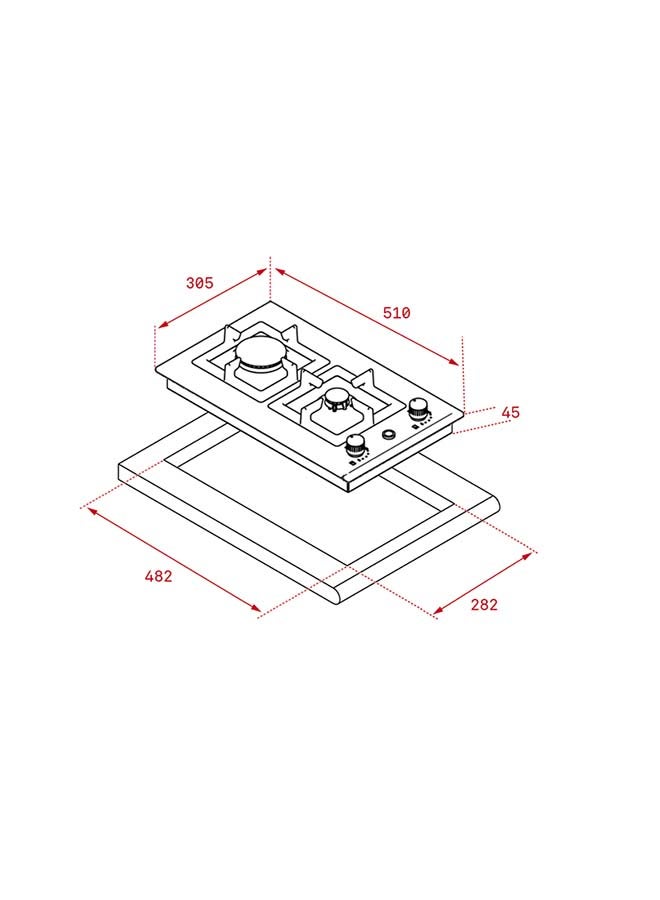 TEKA Ai Al Ci Modular Gas Hob 40214555 Silver - Image 2