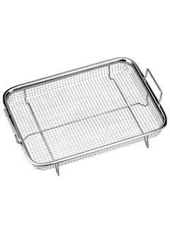 Generic 31 x 23 cm rectangular steel grating and strainer 
