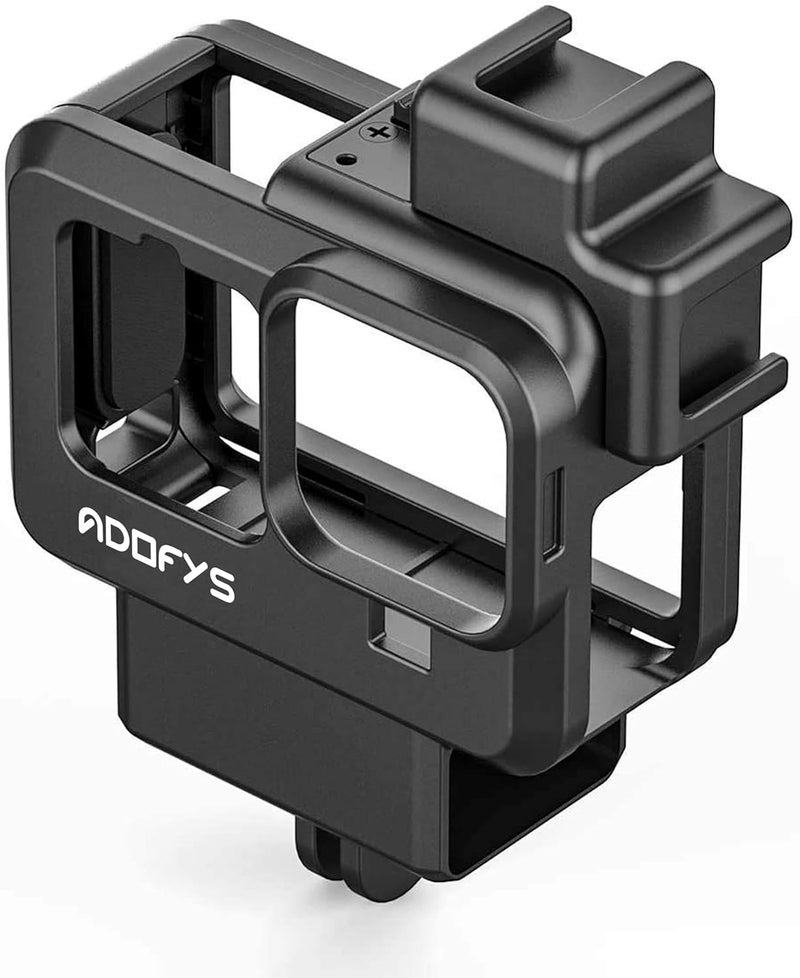 Adofys G9-4 Mount and Accessory forGopro 9/10/&11 Black, Cold Shoe Mount Mic Light Stand Housing Case for GoPro Microphone Adapter Vlog Accessory Compatible with Tripod Selfie Stick - Image 1