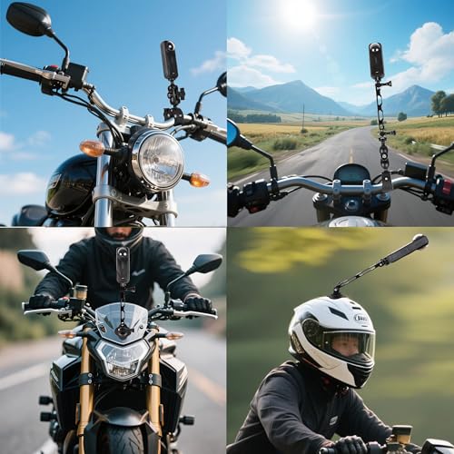 PellKing Motorcycle Mount for Insta360 X5 X4 X3Bike Handlebar Clamp Mounting Helmet Flexible Adhesive Mount Bundle Kit for Insta 360 X5 X4 X3 X2 X GO 3S ACE PRO 2 Camera Accessories - Image 3