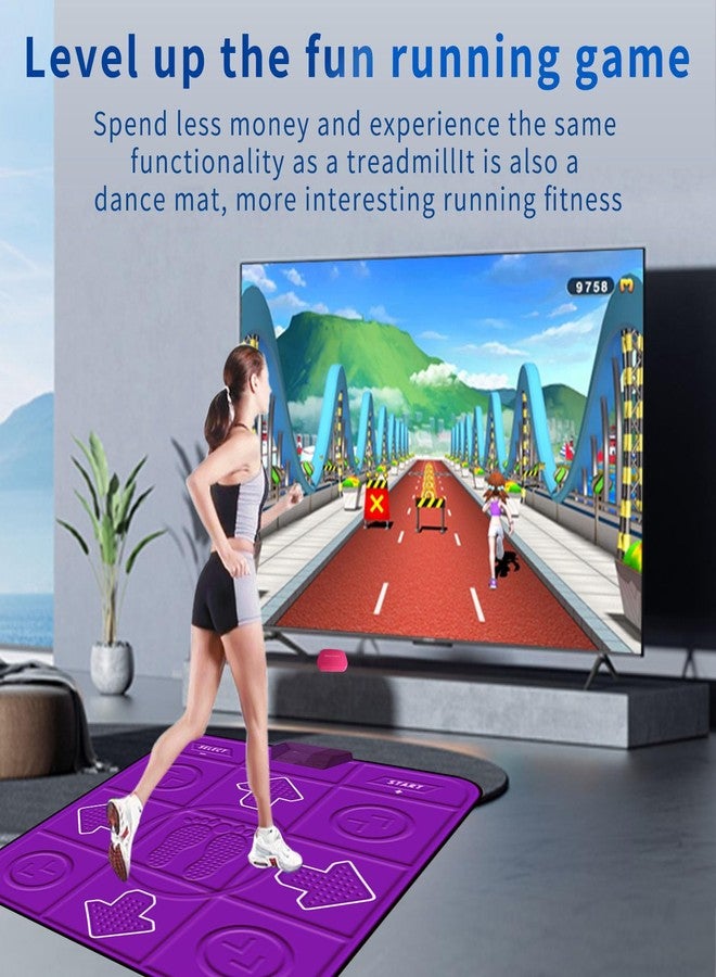 YRPRSODF Dance Mat for Kids and Adults - Wireless Dancing Mat,Musical Electronic Dance Mats for Exercise & Fitness,Dance Step Pad Game for TV, Gifts for Girls & Boys Ages 3+, Purple - Image 5