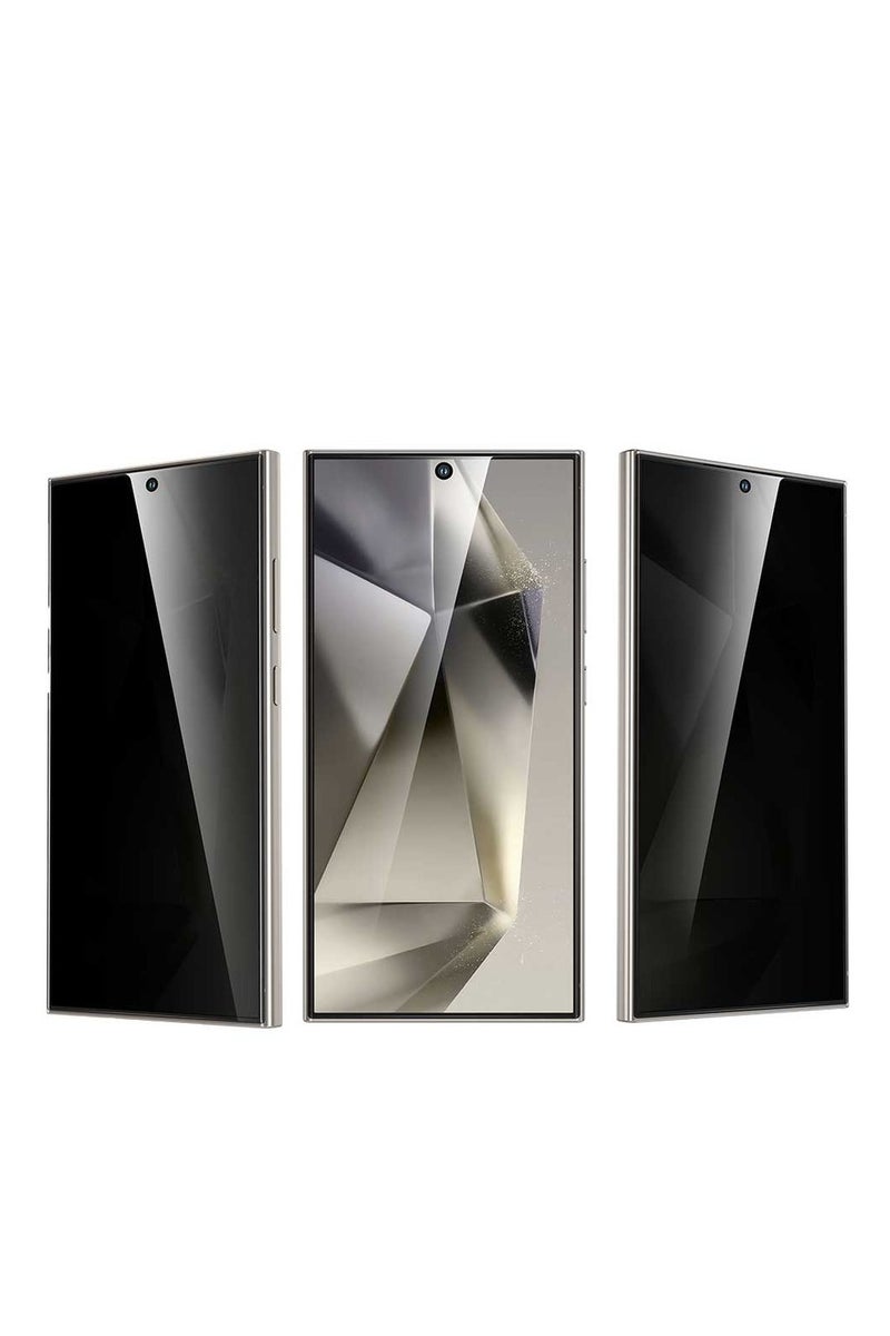 RUYU Glass Screen Protector for Galaxy S24 Ultra - High Privacy, Anti-Fingerprint Coating, 0.3mm Tempered Protection - Image 3