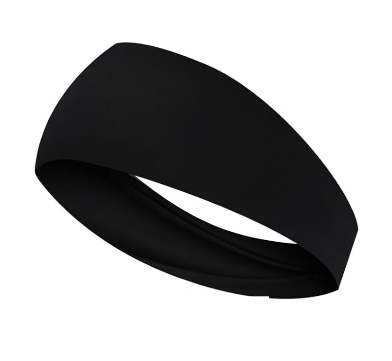SAM SHOPPY Running Headbands for Men Sweatbands, Synthetic Wide, Moisture Wicking and Non-Slip Exercise Workout Headband for Men and Women, - Image 1