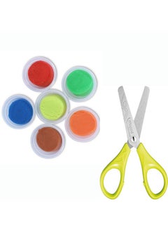 Maped Maped Modelling Dough X6pcs with Tools and 1 13cm Scissor|Dough Clay|Clay Dough |Moulding Dough |Non - Toxic Dough |Return Gifts |Bithday Gifts |Rakhi Gifts  - Image 2