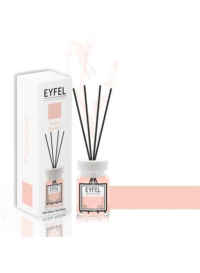 آيفيل مجموعة أعواد معطر جو من إيفل أو دو برفوم للاستخدام المنزلي - 4.05 أونصة سائلة، مع أعواد للحمام - Image 1