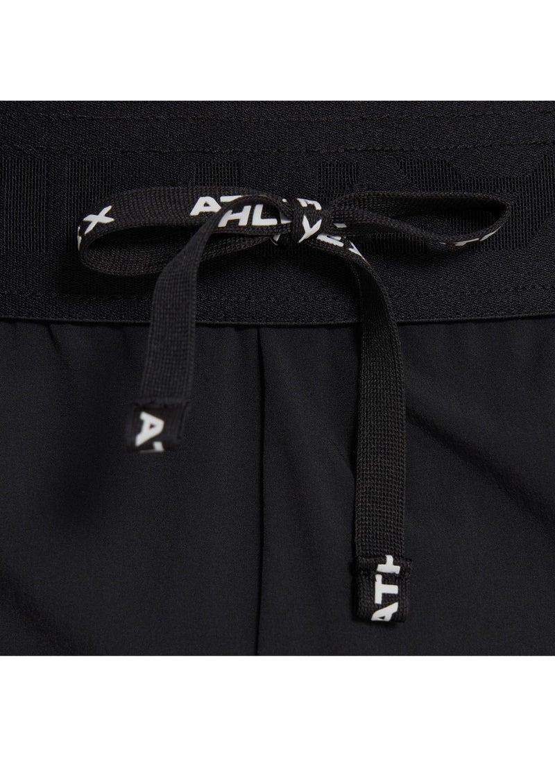 Athlex Men’s Running Shorts - Freeman Black Lightweight & Breathable Athletic Shorts with Moisture-Wicking Fabric & Reflective Print - Image 5