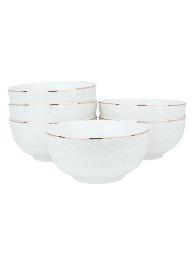 السيف  طقم عشاء جياد بورسلين 24 قطعة أبيض - Image 2