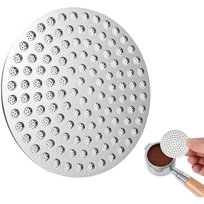 nalaina 53Mm Espresso Puck Screen 316 Stainless Steel Double Layer Honeycomb Mesh Filter  Even Water Flow Extraction Improve Uniformity Keep Brew Head Clean Reusable Coffee Filter 1Mm Thick - Image 2