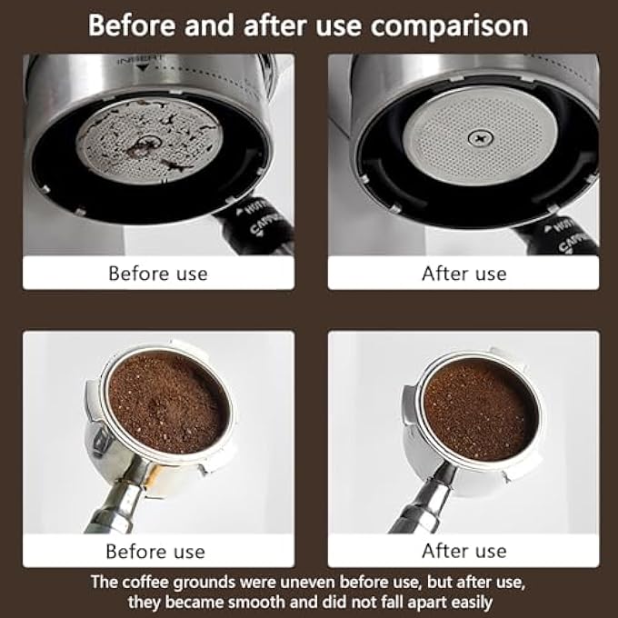 nalaina 53Mm Espresso Puck Screen 316 Stainless Steel Double Layer Honeycomb Mesh Filter  Even Water Flow Extraction Improve Uniformity Keep Brew Head Clean Reusable Coffee Filter 1Mm Thick - Image 5