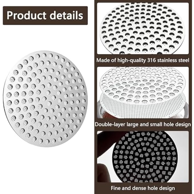 nalaina 53Mm Espresso Puck Screen 316 Stainless Steel Double Layer Honeycomb Mesh Filter  Even Water Flow Extraction Improve Uniformity Keep Brew Head Clean Reusable Coffee Filter 1Mm Thick - Image 4