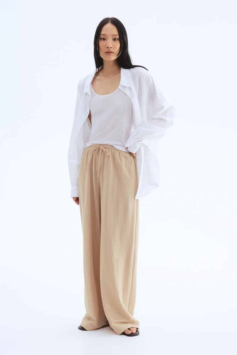 H&M Wide pull-on trousers