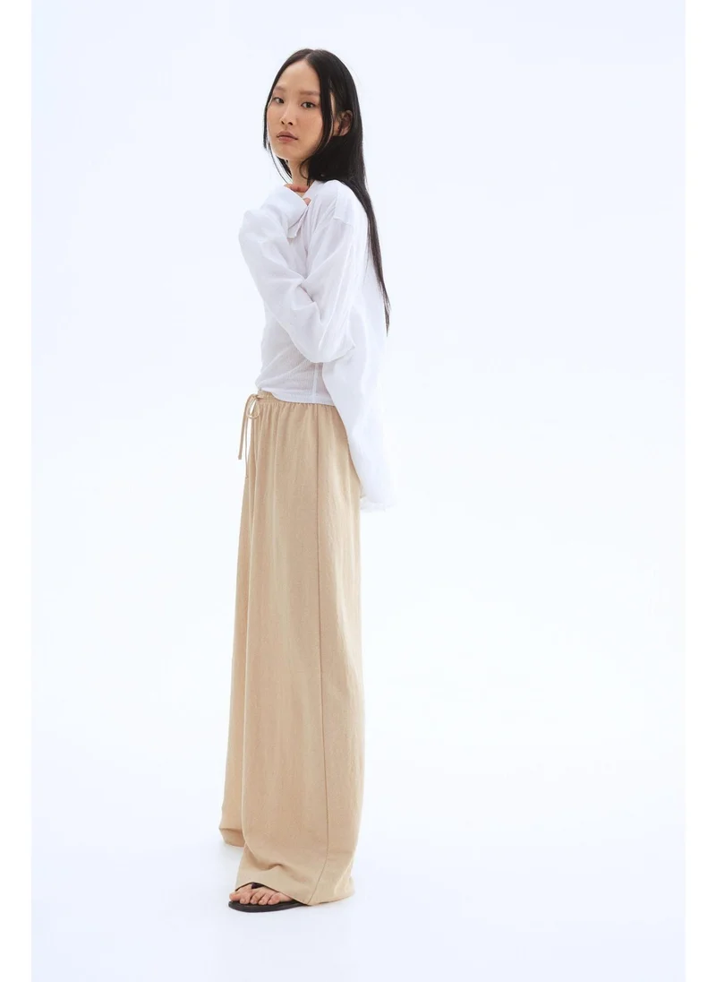اتش اند ام Wide pull-on trousers