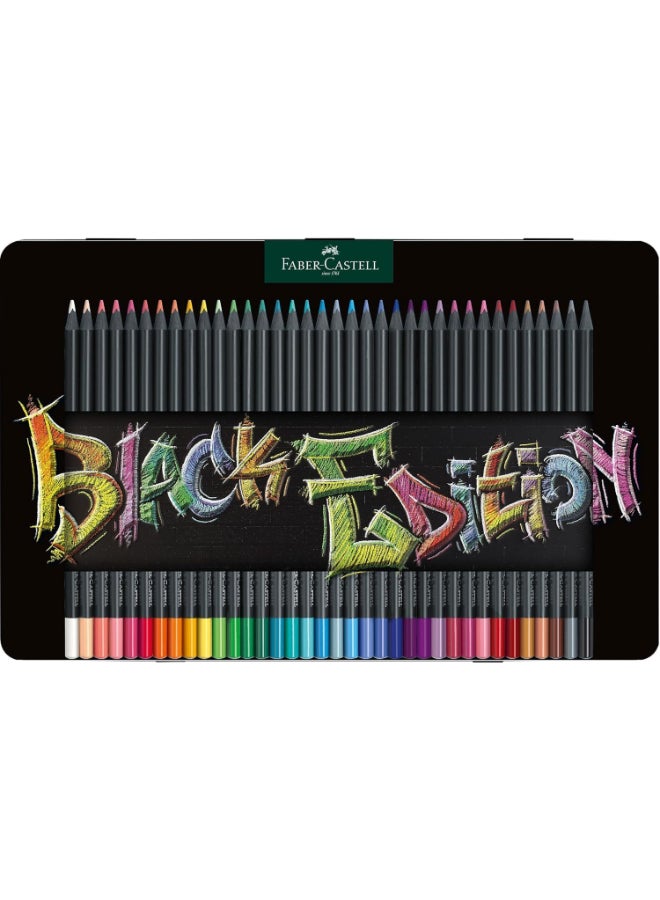 فابير كاستل أقلام تلوين FC إصدار أسود، علبة مسطحة من 36 قلمًا - Image 1