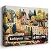 Larkipuzz Embroidery Village Jigsaw Puzzle 1000 Pieces Patchwork Country House Puzzles for Adults Trees Larkipuzz Impossible Quilting Plants Puzzles for Wall Decor - Image 2