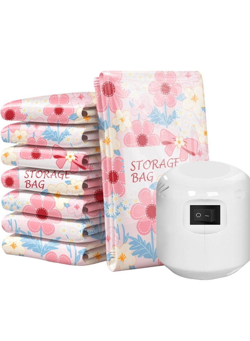 Hihonor 5 Pack Vacuum Compression Bag, Thickened Storage Bag for Clothes and Quilts, for Household Use, for Clothes, Quilts - Image 1