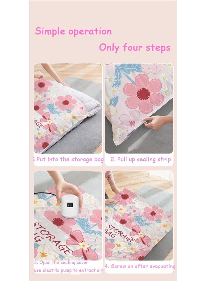 Hihonor 5 Pack Vacuum Compression Bag, Thickened Storage Bag for Clothes and Quilts, for Household Use, for Clothes, Quilts - Image 4