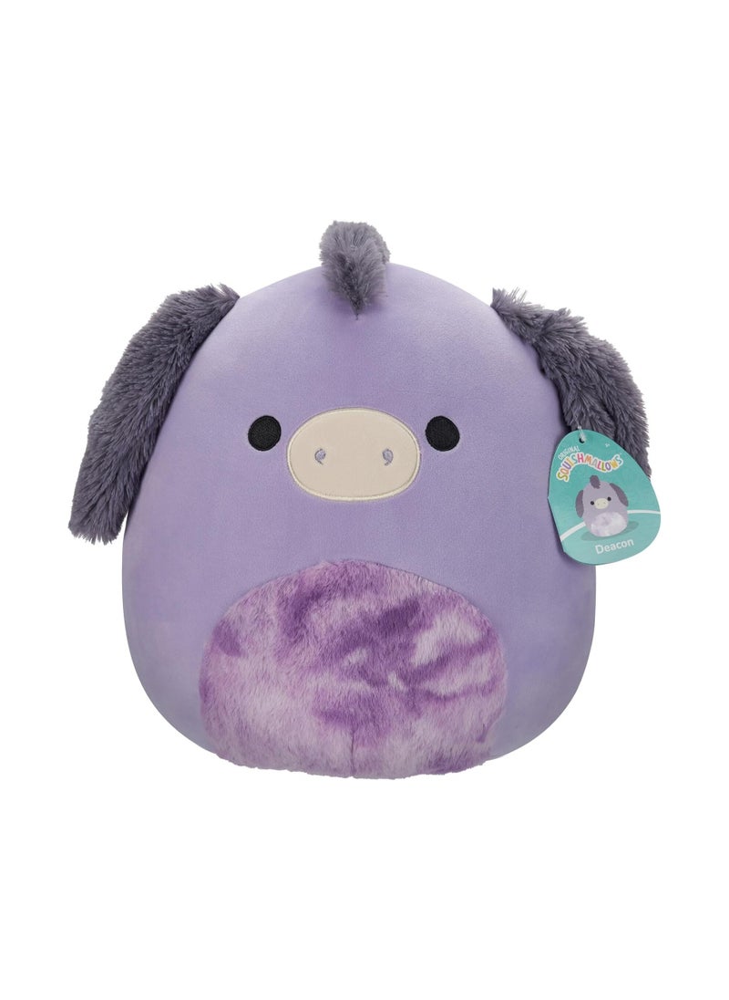 Squishmallows - 12" Deacon The Purple Donkey with Tir-Dye Belly - Image 1