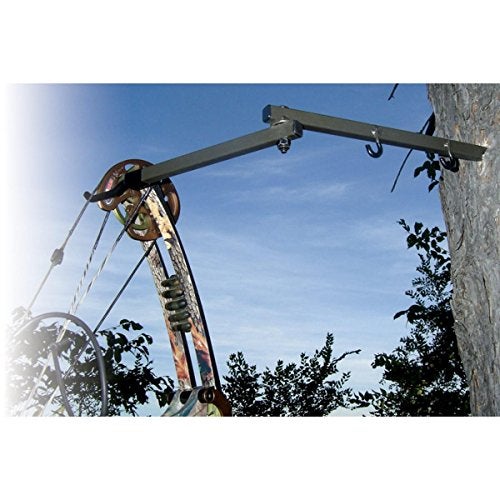 HME Durable Secure Convenient Portable Folding Tree Stand Bow Hanger wTwo Accessory Hooks Extends to 20 Folds to 10 3 Pack - Image 3