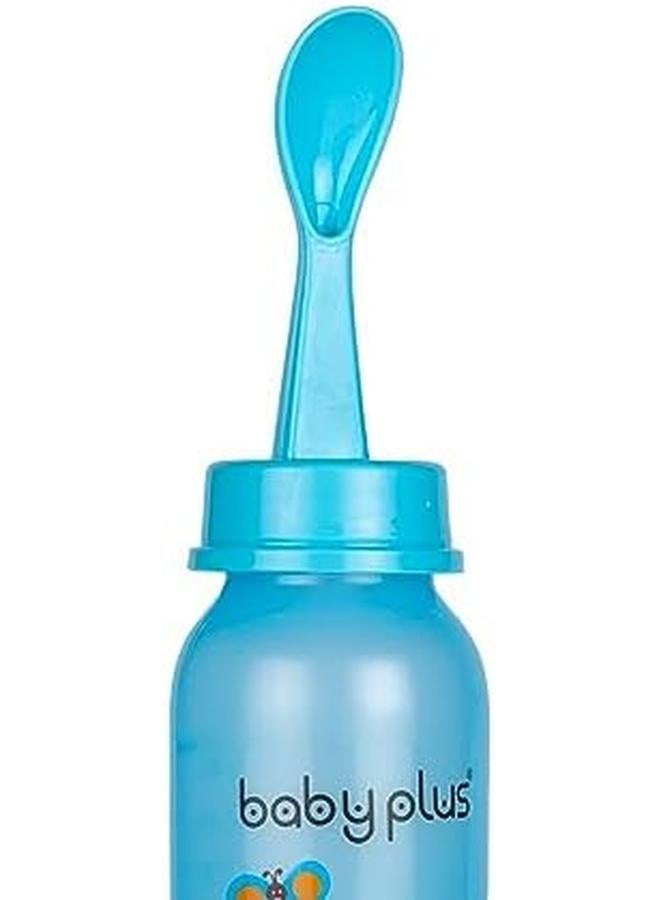 BABY PLUS Bp5114 A 1 Cereal Feeder Bottle With Nipple 8 Oz Capacity Blue - Image 4