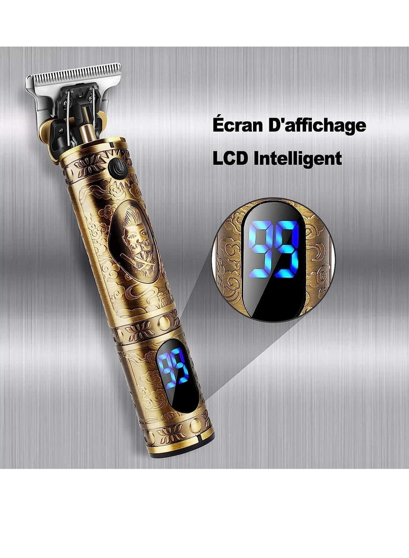 ELTRAZONE Professional Men’s Hair Trimmer, Long Hair Trimmer, Beard Trimmer, Cordless Hair Trimmer, Rechargeable, LED Display, Beard Trimmer for Men and Hairdressers. - Image 5