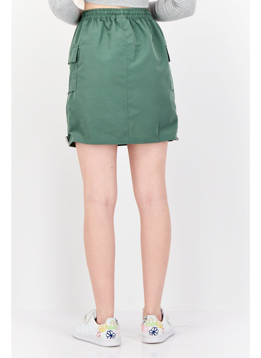 adidas Originals Women Sportswear Fit Outdoor Skirt, Olive  - Image 3