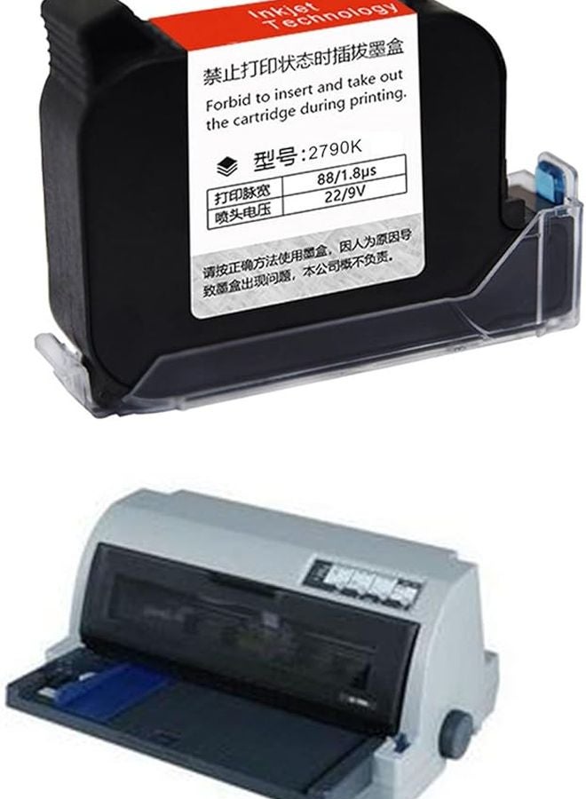 2790K Thermal Inkjet Printer 12.7mm Handheld with Fast Dry Solvent Cartridge 600DPI - Image 3
