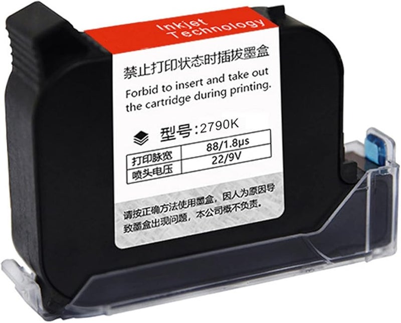 2790K Thermal Inkjet Printer 12.7mm Handheld with Fast Dry Solvent Cartridge 600DPI - Image 1