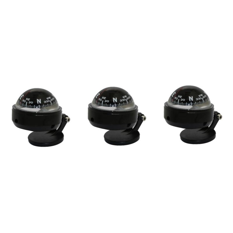 3 Large Car Dashboard Compass Ball Declination Adjustment Direction Guide - Image 2