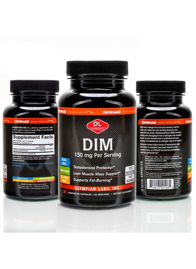 Olympian Labs Olympian Labs DIM 150mg - DIM Diindolylmethane Supplement Capsules Supporting Hormone Balance, Clear Skin, PCOS, & Aid in Fitness Regimes - 30 Capsules (30 Day Supply)  - Image 4