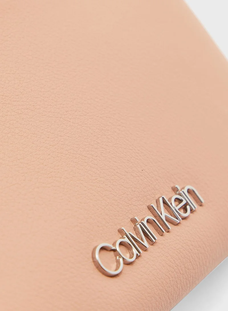 CALVIN KLEIN Logo Top Zip Crossbody