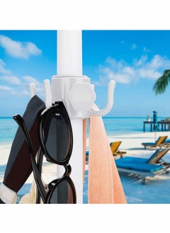Y&D Beach Umbrella Hanging Hooks, Plastic Adjustable Travel Hooks for Towels, Camera, Sunglasses 4 Pack  - Image 4