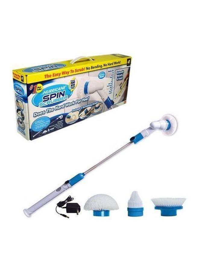 NIBEMINENT Turbo Rechargeable Scrubber Cleaning Brush Kit Blue/White 44x6.5x5inch - Image 3