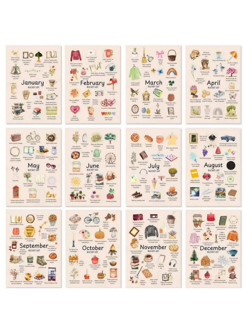 2026 Wall Calendar Set Cartoon Simple Style With Large Blocks For Christmas New Year Countdown Notes Planning Office Home Desk Decoration Gifts - Image 5