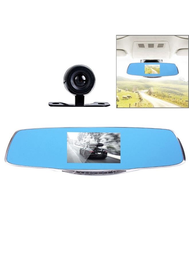 BURAQ - G835 HD 1080P 4.3 inch Screen Display Rearview Mirror Vehicle DVR, Generalplus 2248, 2 Cameras 170 Degree Wide Angle Viewing, Support HDR Recording / Motion Detection Function - Image 1