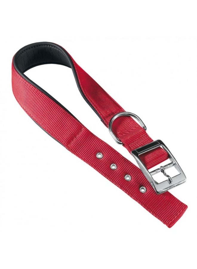 Ferplast Daytona C Nylon Dog Collar[Color - Maroon, Dimension - 27-35cm x 15mm]