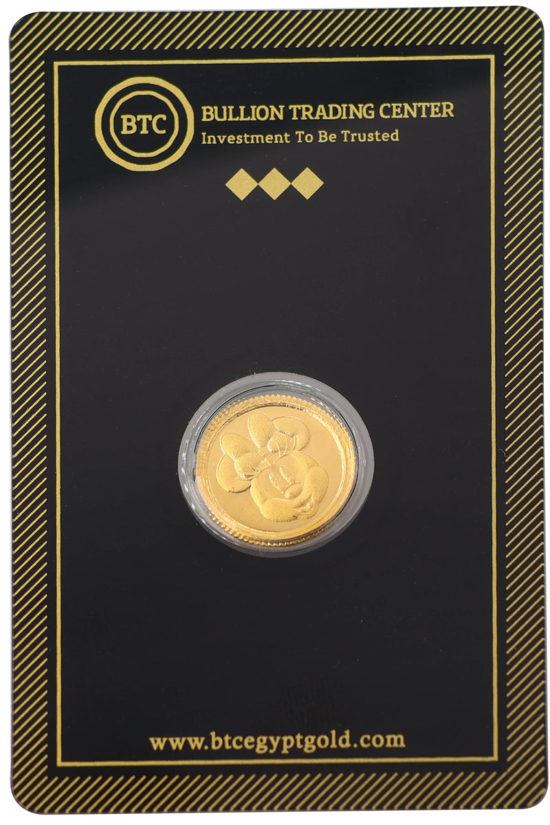 بي تي سي جنيه ذهب ميني ماوس عيار 24 بوزن 2 غرام - Image 1