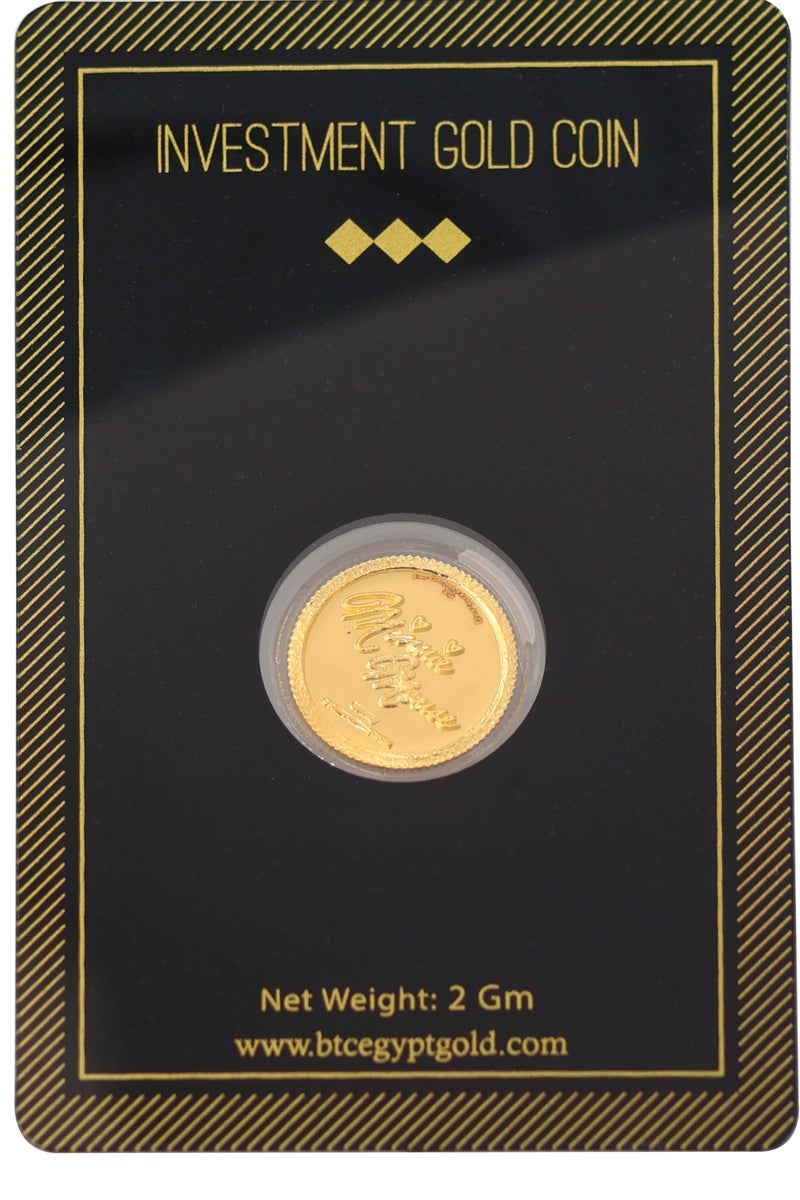 بي تي سي جنيه ذهب ميني ماوس عيار 24 بوزن 2 غرام - Image 2